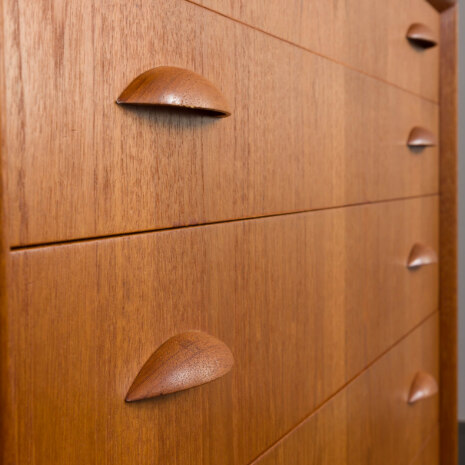 24076 Johannes Sorth teak chest of 6 drawers, Denmark 1960s-8 24076 Johannes Sorth teak chest of 6 drawers, Denmark 1960s-8
