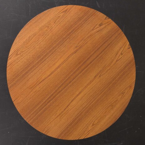 24077 Italian mid century round teak dning table, 1960s-5 24077 Italian mid century round teak dning table, 1960s-5