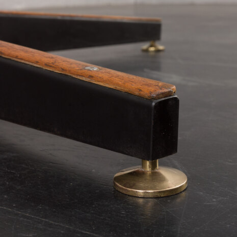 24077 Italian mid century round teak dning table, 1960s-7 24077 Italian mid century round teak dning table, 1960s-7