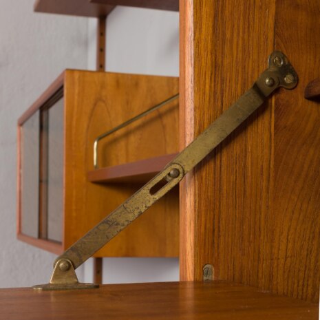 24119 Poul Cadovius four bay teak wall unit-17 24119 Poul Cadovius four bay teak wall unit-17