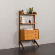freestanding teak wall unit