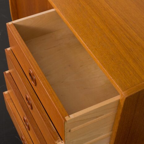 24093 Ergo free standing one bay teak wall unit by John Texmon, Norway 1960s-16 24093 Ergo free standing one bay teak wall unit by John Texmon, Norway 1960s-16