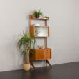 24093 Ergo free standing one bay teak wall unit by John Texmon, Norway 1960s-2
