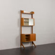 24093 Ergo free standing one bay teak wall unit by John Texmon, Norway 1960s-4