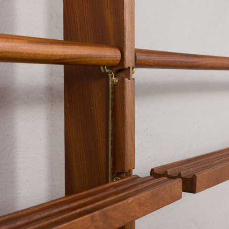 24096 Ergo free standing two bay teak wall unit-12 24096 Ergo free standing two bay teak wall unit-12