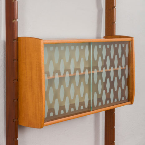 24098 Ergo free standing one bay teak wall unit-12 24098 Ergo free standing one bay teak wall unit-12