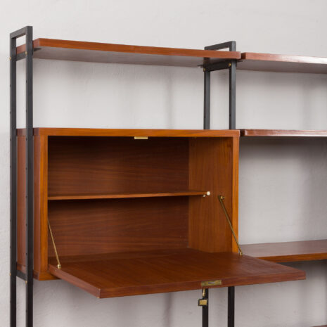 24100 Italian free standing three bay teak wall unit-13 24100 Italian free standing three bay teak wall unit-13