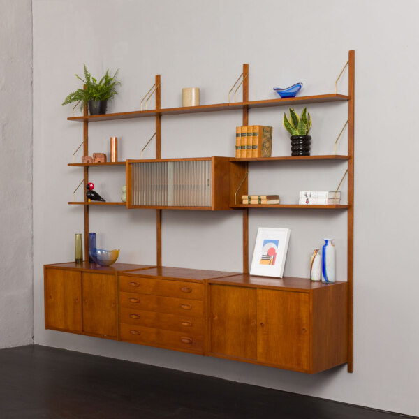 unité murale en teck