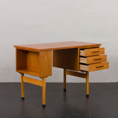 24122 office teak desk-6 24122 office teak desk-6