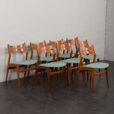 24124 Erik Buch set of 8 teak chairs-3