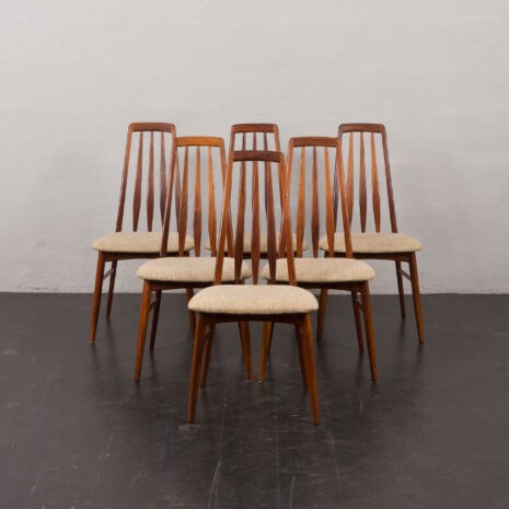 24125 Danish Rosewood Dining Chairs by Koefoed Hornslet. Set of 6-1 24125 Danish Rosewood Dining Chairs by Koefoed Hornslet. Set of 6-1