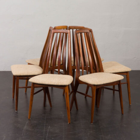 24125 Danish Rosewood Dining Chairs by Koefoed Hornslet. Set of 6-14 24125 Danish Rosewood Dining Chairs by Koefoed Hornslet. Set of 6-14