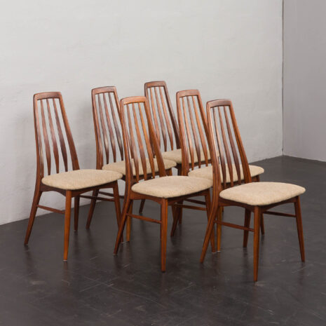 24125 Danish Rosewood Dining Chairs by Koefoed Hornslet. Set of 6-2 24125 Danish Rosewood Dining Chairs by Koefoed Hornslet. Set of 6-2