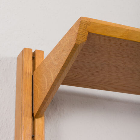 24128 Sven Andersen Scandinavian free standing two bay oak wall unit-12 24128 Sven Andersen Scandinavian free standing two bay oak wall unit-12