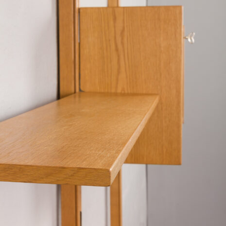 24128 Sven Andersen Scandinavian free standing two bay oak wall unit-20 24128 Sven Andersen Scandinavian free standing two bay oak wall unit-20