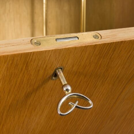 24128 Sven Andersen Scandinavian free standing two bay oak wall unit-9 24128 Sven Andersen Scandinavian free standing two bay oak wall unit-9