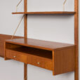 24143 Upcycled two bay teak wall unit-16