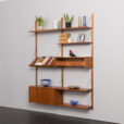 24143 Upcycled two bay teak wall unit-2