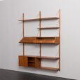 24143 Upcycled two bay teak wall unit-4