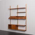 24143 Upcycled two bay teak wall unit-5
