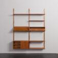 24143 Upcycled two bay teak wall unit-6
