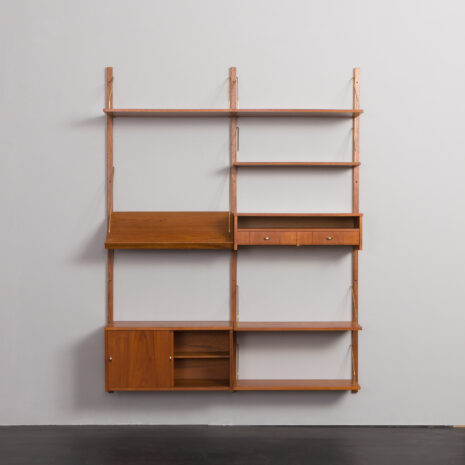 24143 Upcycled two bay teak wall unit-7 24143 Upcycled two bay teak wall unit-7