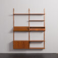 24143 Upcycled two bay teak wall unit-8
