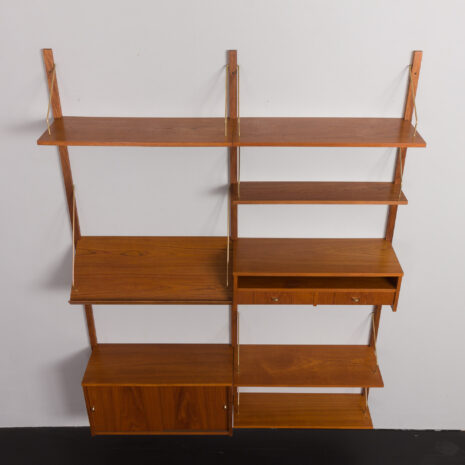 24143 Upcycled two bay teak wall unit-9 24143 Upcycled two bay teak wall unit-9