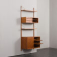 24154 Poul Cadovius one bay teak wall unit-5