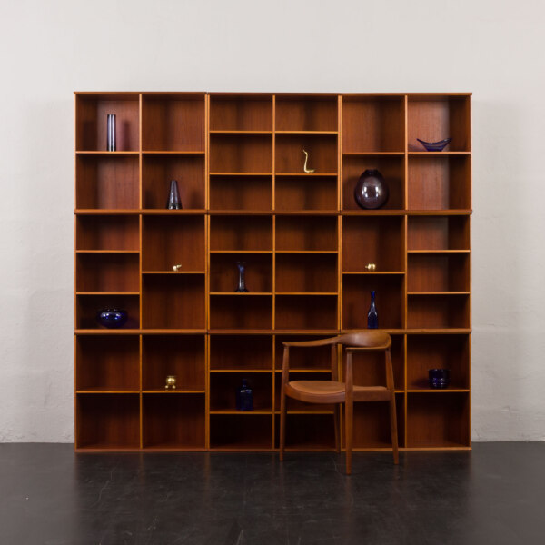 Danish extra large modular bookcase in the style of Mogens Koch style, 1970s