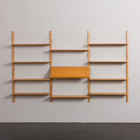 24200 Three bay oak wall unit-4 24200 Three bay oak wall unit-4