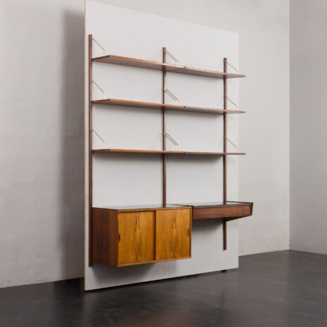 23088 Système d'étagères Hans Guldborg à deux compartiments en bois de rose, années 1960-3 23088 Système d'étagères Hans Guldborg à deux compartiments en bois de rose, années 1960-3