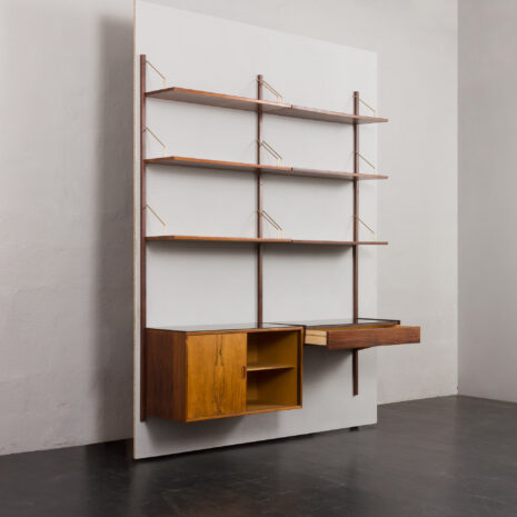 23088 Système d'étagères Hans Guldborg à deux compartiments en bois de rose, années 1960-4 23088 Système d'étagères Hans Guldborg à deux compartiments en bois de rose, années 1960-4