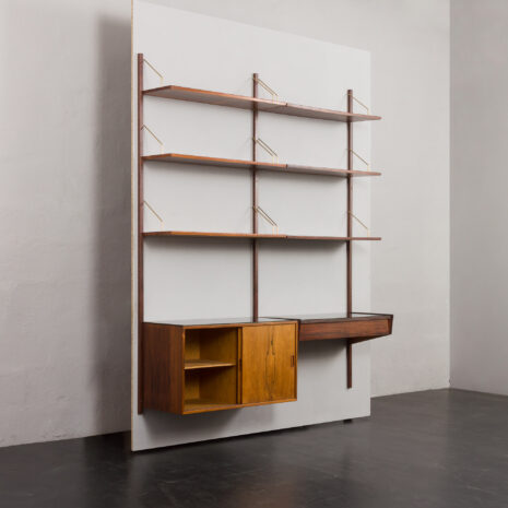 23088 Système d'étagères Hans Guldborg à deux compartiments en bois de rose, années 1960-5 23088 Système d'étagères Hans Guldborg à deux compartiments en bois de rose, années 1960-5