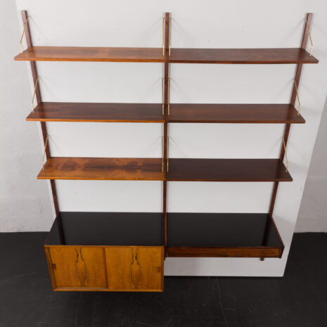 23088 Système d'étagères Hans Guldborg à deux compartiments en bois de rose, années 1960-9 23088 Système d'étagères Hans Guldborg à deux compartiments en bois de rose, années 1960-9