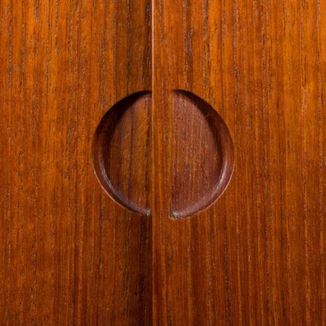 23313 Poul Cadovius two bay teak wall unit with desk-17 23313 Poul Cadovius two bay teak wall unit with desk-17