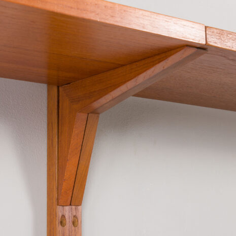 23313 Poul Cadovius two bay teak wall unit with desk-19 23313 Poul Cadovius two bay teak wall unit with desk-19