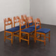 23558 Henning Kjaernulf set of 6 reazorblade chairs for Syrup, Denmark 1960s-3