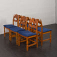 23558 Henning Kjaernulf set of 6 reazorblade chairs for Syrup, Denmark 1960s-6
