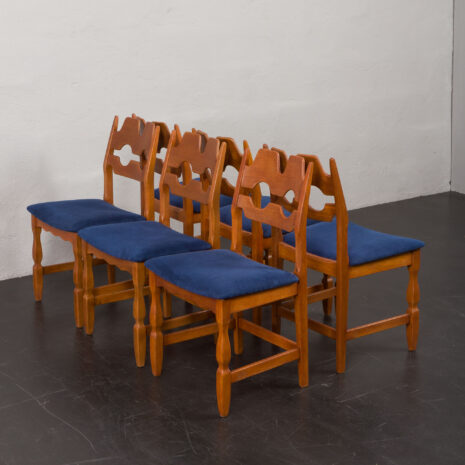 23558 Henning Kjaernulf set of 6 reazorblade chairs for Syrup, Denmark 1960s-6 23558 Henning Kjaernulf set of 6 reazorblade chairs for Syrup, Denmark 1960s-6
