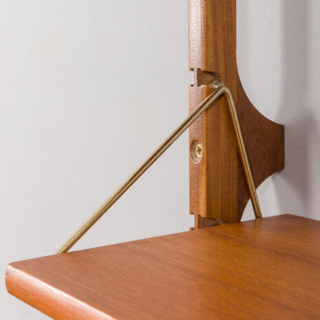 24094 Ergo one bay teak wall unit with desk-13 24094 Ergo one bay teak wall unit with desk-13