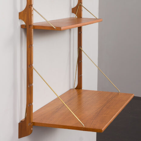 24094 Ergo one bay teak wall unit with desk-14 24094 Ergo one bay teak wall unit with desk-14