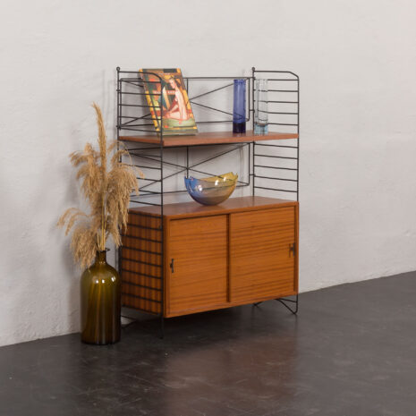 24104 Italian free standing one bay mahogany wall unit-2 24104 Italian free standing one bay mahogany wall unit-2