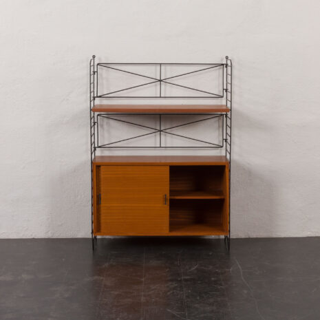 24104 Italian free standing one bay mahogany wall unit-6 24104 Italian free standing one bay mahogany wall unit-6