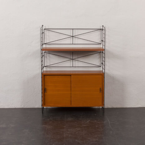 24104 Italian free standing one bay mahogany wall unit-8 24104 Italian free standing one bay mahogany wall unit-8