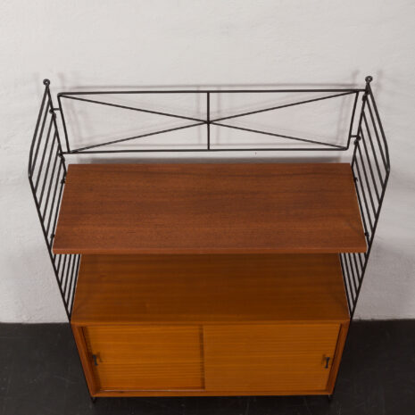 24104 Italian free standing one bay mahogany wall unit-9 24104 Italian free standing one bay mahogany wall unit-9