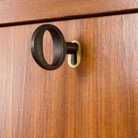 24105 Italian free standing four bay teak wall unit-12 24105 Italian free standing four bay teak wall unit-12