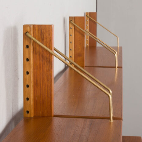 24133 Hansen Guldborg free-standing three bay teak wall unit-15 24133 Hansen Guldborg free-standing three bay teak wall unit-15