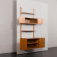 24145 one bay teak wall unit-4