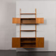 24145 one bay teak wall unit-5